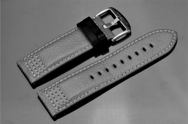 ARAGON Lederarmband 26mm Grey SL