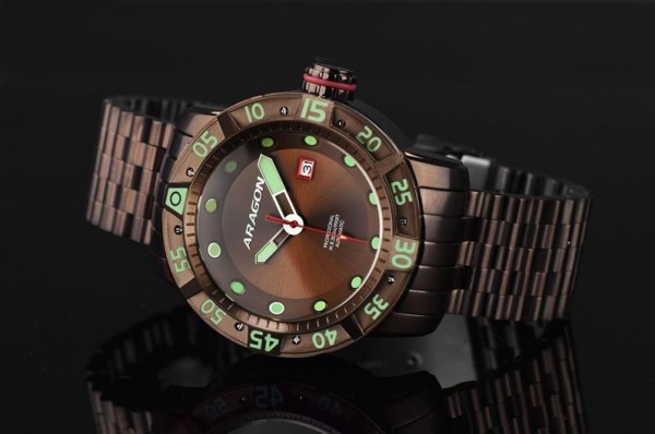 ARAGON Gauge 3G 50mm Brown IP Automatic