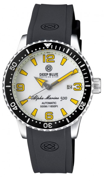 Deep Blue Pro Alpha Marine 500m 44mm Black-White Full White-Yellow Rubber