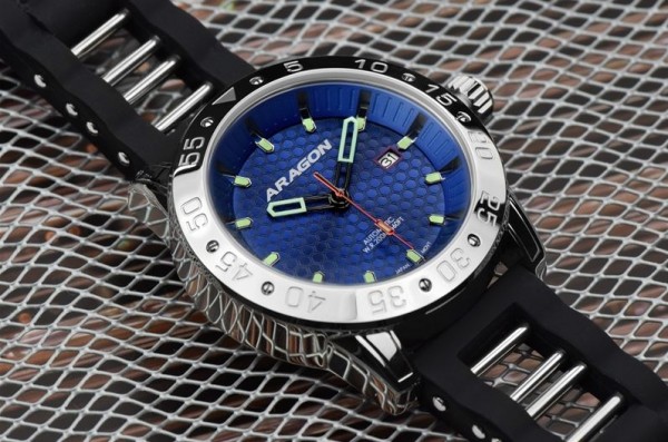 ARAGON Sports Machine Automatic 48mm Blue