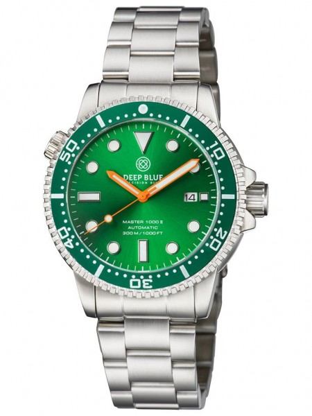 Deep Blue Master 1000 II Green-Green-Orange Steel