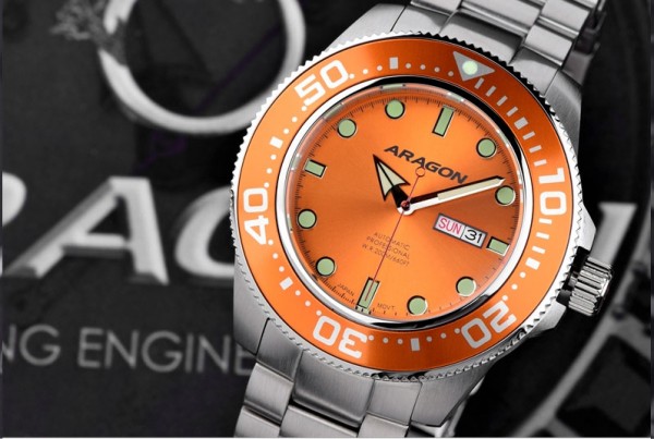 ARAGON Divemaster Automatic 50mm Orange