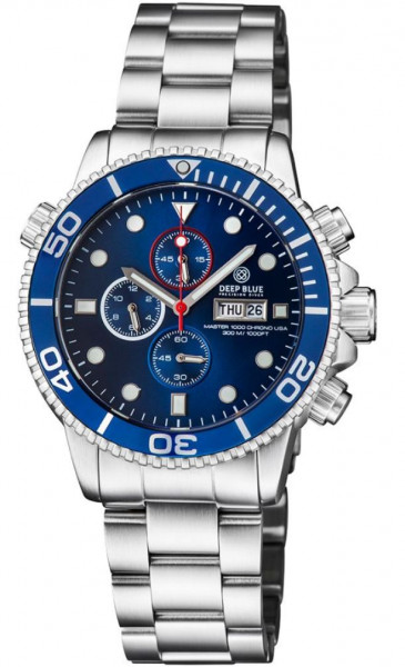 Deep Blue Master 1000 Chrono Blue USA Steel