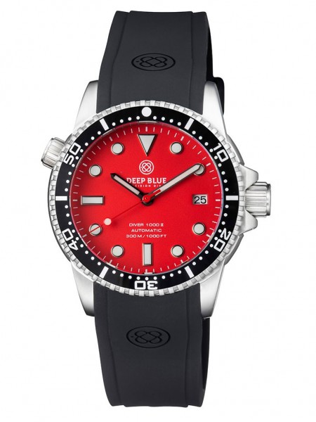 Deep Blue Diver 1000 II Black-Red Matt