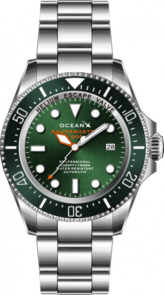 OceanX Sharkmaster 1000 Green-Orange Automatic
