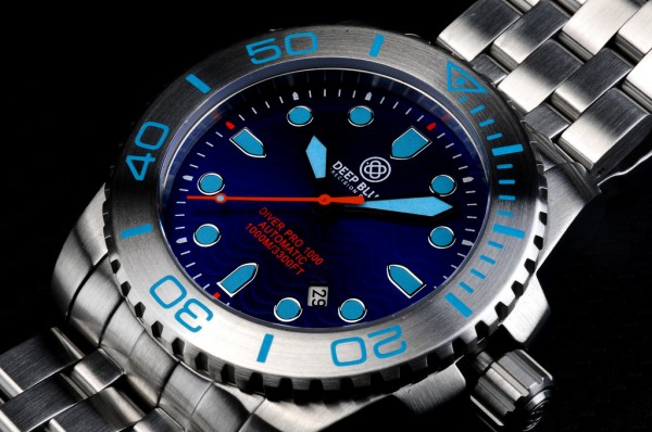 Deep Blue Diver Pro 1000m Blue Steel