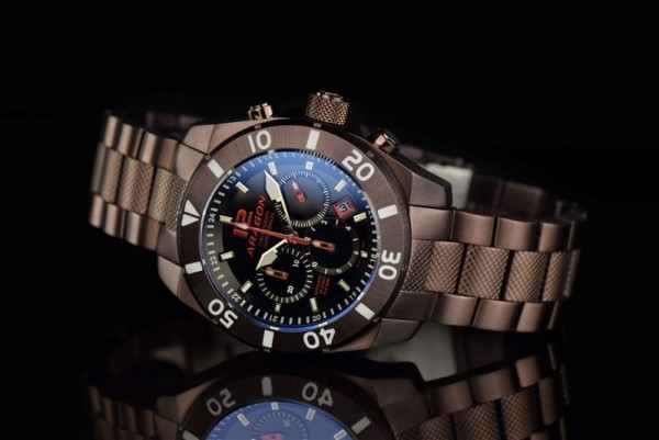 ARAGON Regeneron NE88 Chrono Automatic 50 mm Brown IP Limited Edition