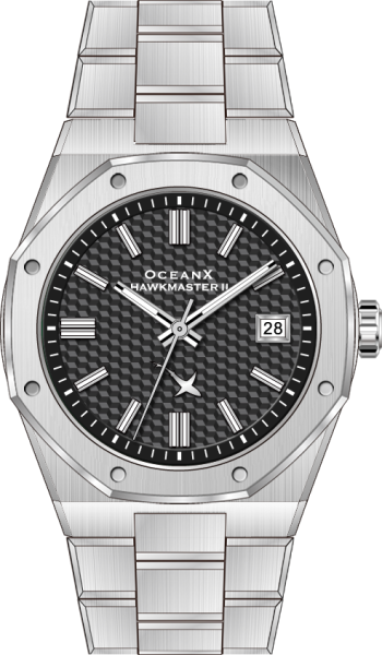 OceanX Hawkmaster II Black 39mm Automatic