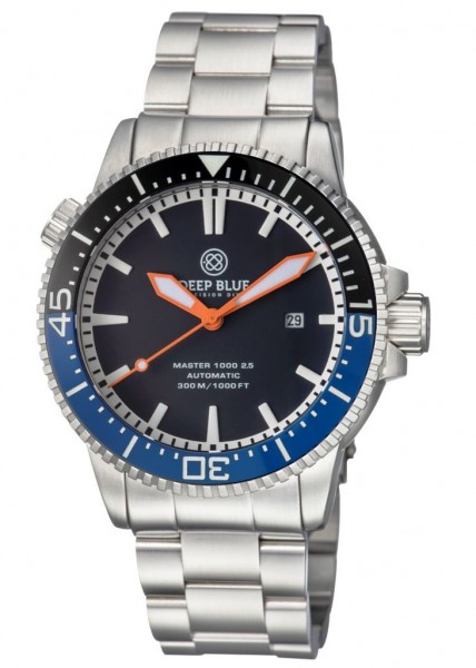 Deep Blue Master 1000 2.5 60 Hour Ceramic Black-Blue-Black-Orange