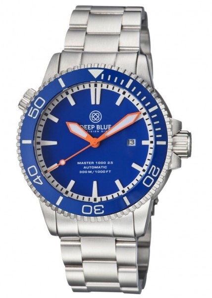 Deep Blue Master 1000 2.5 60 Hour Ceramic Blue-Blue-Orange