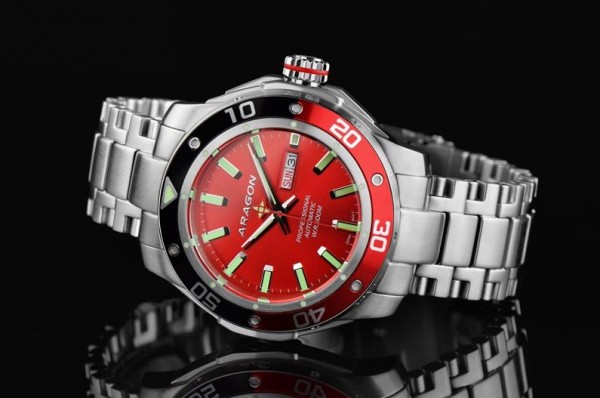 ARAGON Superjet 44mm Red 500m Automatic