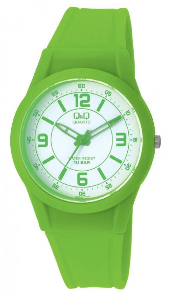 Q&Q Analog VQ50J021Y Unisex Grün Armbanduhr