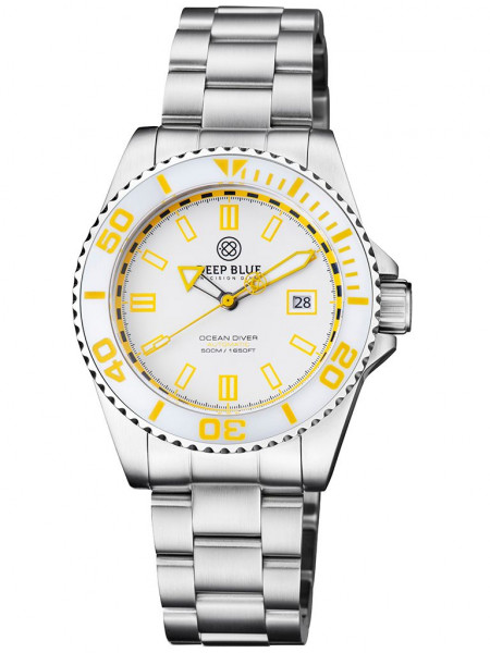 Deep Blue Ocean Diver 500m White-Yellow