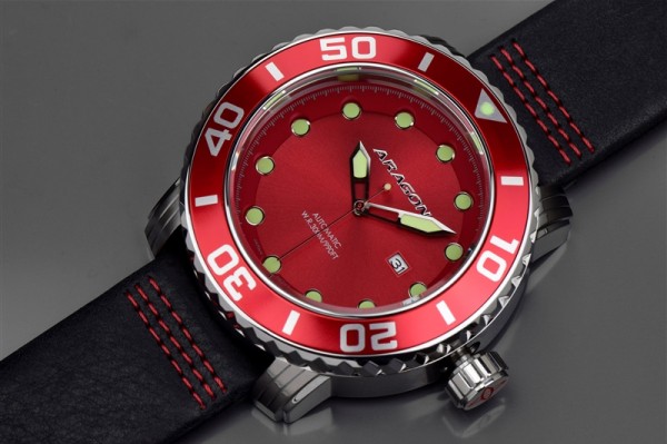 ARAGON Gauge 55 mm Automatic Red