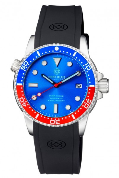 Deep Blue Diver 1000 II Blue-Red-Light-Blue-Blue