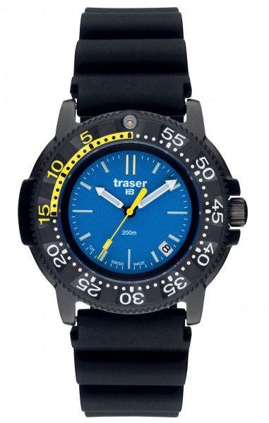 Traser Nautic Blue PVD Kautschuk