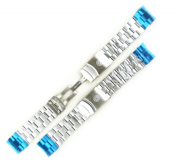 Deep Blue Sea Ram / Juggernaut III Edelstahl-Armband 24mm