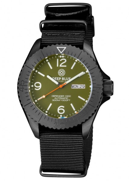 Deep Blue Defender 1000 Automatic 44mm Green PVD