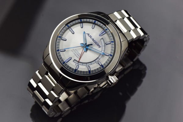 ARAGON Antigravity Power Reserve Automatic 45mm Silver