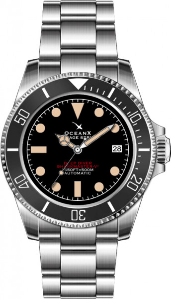 OceanX Sharkmaster V2 Black 40mm Automatic