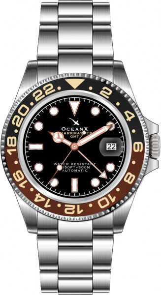 OceanX Sharkmaster GMT 42mm Black-Brown Automatic