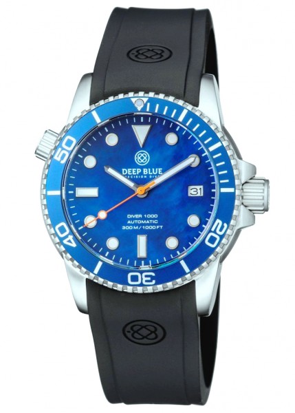 Deep Blue Diver 1000 Blue-Blue-Orange-MOP