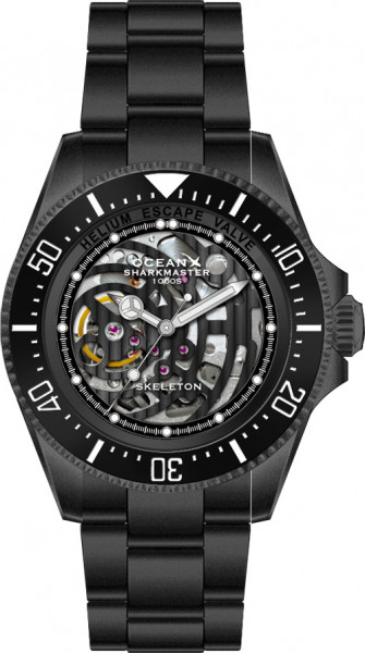 OceanX Sharkmaster 1000 Black IP Skeleton Automatic