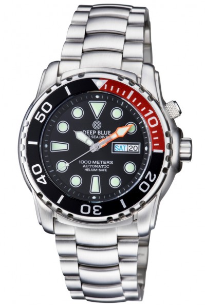 Deep Blue Sea Diver III 1000m Black-Red
