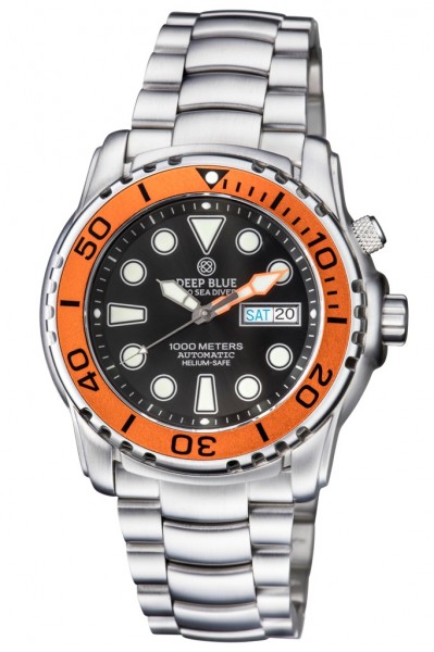 Deep Blue Sea Diver III 1000m Black-Orange