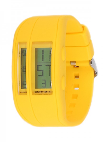 Pollmann Sportwatch Chrono Gelb Armbanduhr