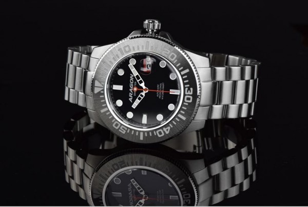 ARAGON Divemaster III Black Automatic 50mm Steel