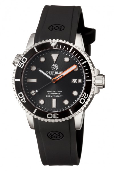 Deep Blue Master 1000 Black-Black-M-Orange