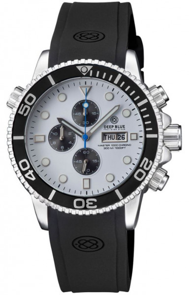 Deep Blue Master 1000 Chrono White-Black